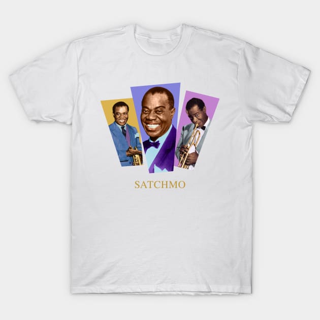 Louis Armstrong - Satchmo T-Shirt by PLAYDIGITAL2020